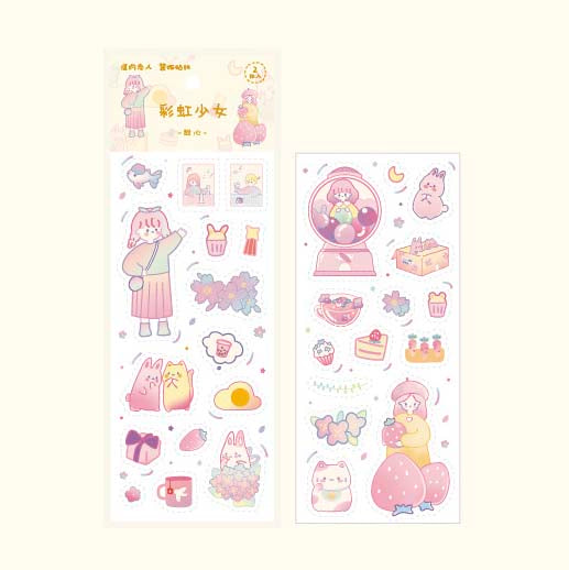 Card Lover | Pegatinas Rainbow Girls Sweetheart