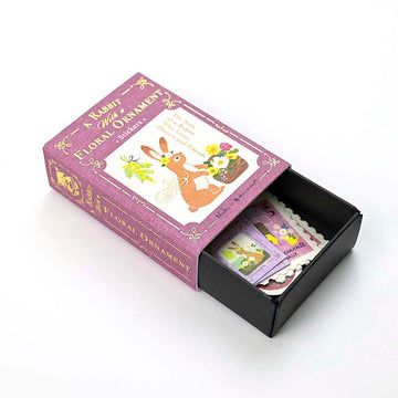 NB CO | Pegatinas en Cajita Ressa Rabbit With Floral Ornaments