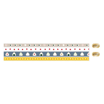 RyuRyu | Set de Washi Tapes Slim Rice Ball Onigiri