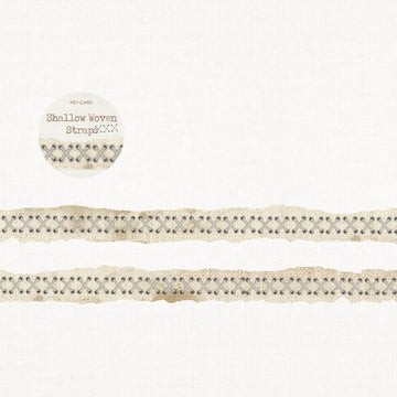 Mo Card | Rippled Edge Sewing Washi Tape Shallow Woven Straps