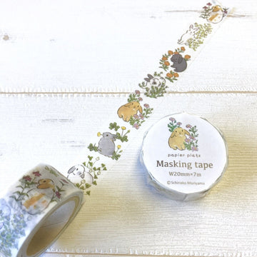 Papier Platz | Schinako Moriyama Flower Bunny Washi Tape