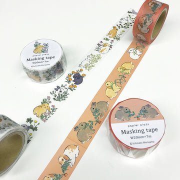 Papier Platz | Schinako Moriyama Flower Bunny Washi Tape