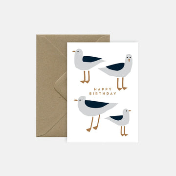 Michoucas | Tarjeta de Felicitación Seagulls