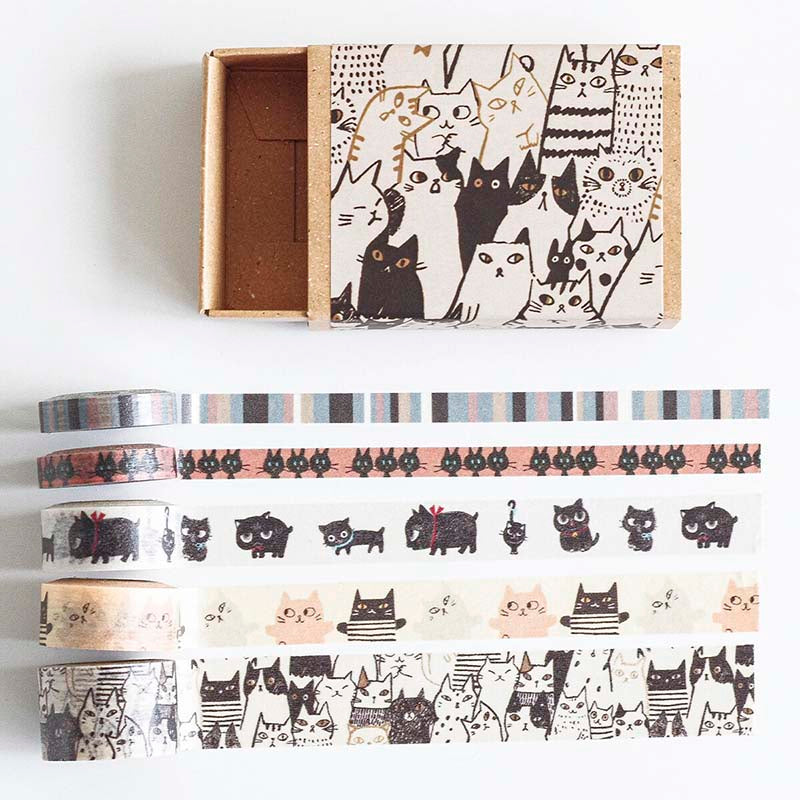 Seal-do | Caja de mini Washi Tapes Cats