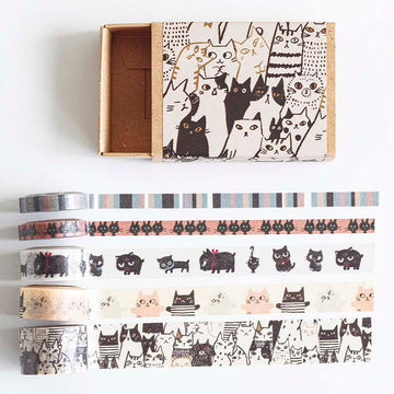 Seal-do | Caja de mini Washi Tapes Cats