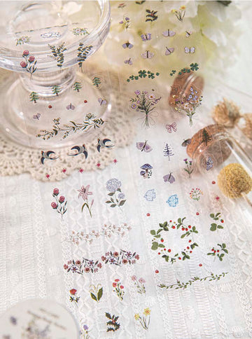 Mo Card | Pegatinas en Rollo Sewing Book Embroidered Garden