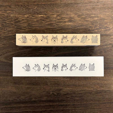 Arte CO | Sello Shiba Inu in a Row