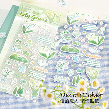 Card Lover | Pegatinas Soft Dream Song Lily Grass