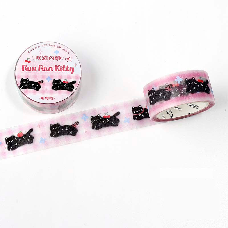 Card Lover | Soft Dream Song Run Run Kitty PET Tape