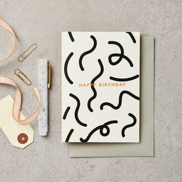 Katie Leamon | Squiggle Birthday Greeting Card