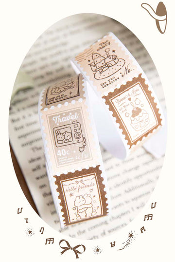 Mo Card | Stamp Shop Washi Tape Rabbit Amusement Park