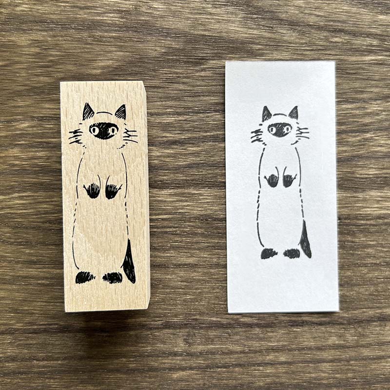 CO Art | Standing Cat Stamp
