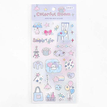 Note For | Pegatinas Starry Sweet Dream House Colorful Room