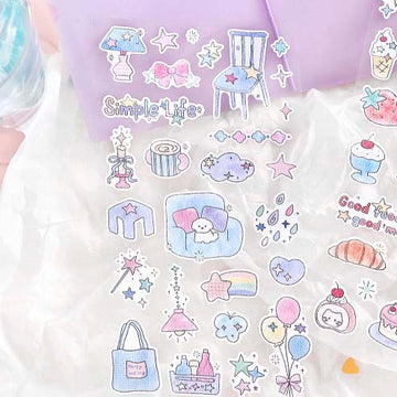Note For | Pegatinas Starry Sweet Dream House Colorful Room