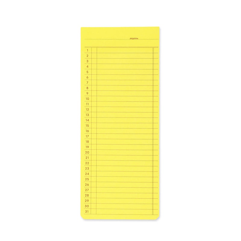 Penco | Notas Adhesivas Monthly Yellow