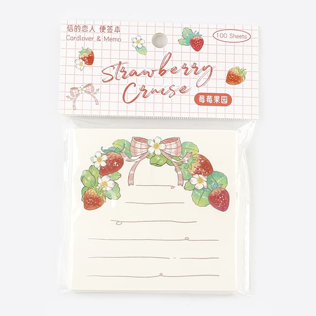 Card Lover | Bloc de Notas Strawberry Cuise Berry Garden