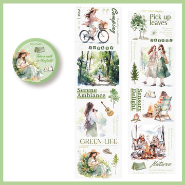 Mo Card | Street Corner Passes By PET Tape Take A Walk In The Field