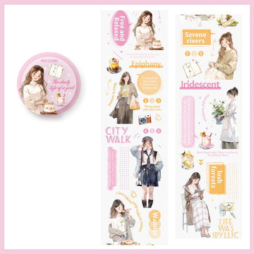 Mo Card | Street Corner Passes By PET Tape The Daily Life Of A Girl