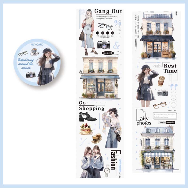 Mo Card | Street Corner Passes By PET Tape Wondering Around The Corner