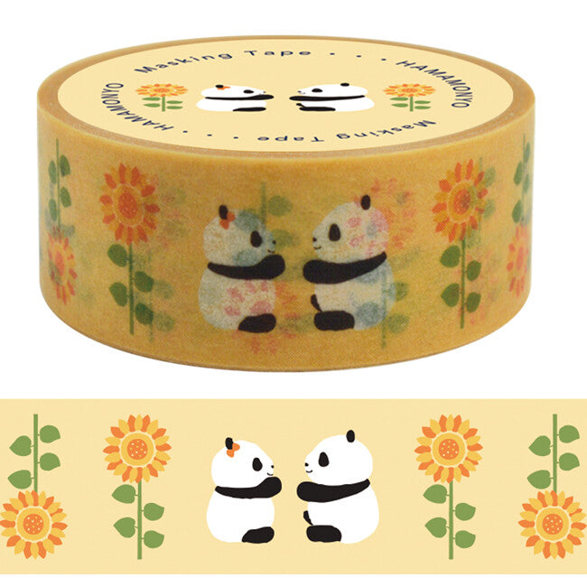 Hamamonyo | Sunflowers and Pandas Washi Tape
