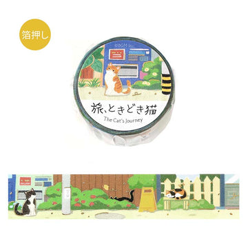 BGM | Foil The Cat's Journey Washi Tape Afternoon in a Back Alley