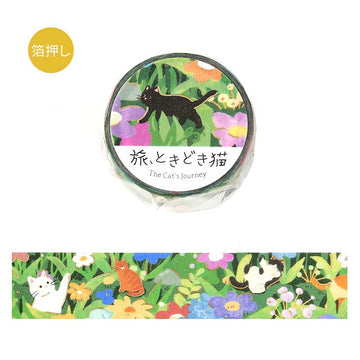 BGM | Foil The Cat's Journey Washi Tape Flowering Meadow