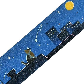 BGM | Foil The Cat's Journey Washi Tape Late Night Stars