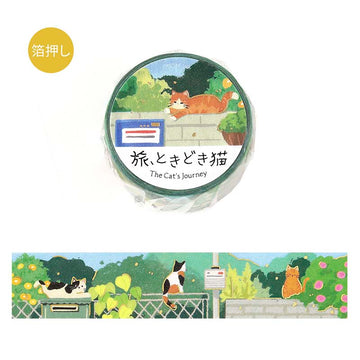 BGM | Foil The Cat's Journey Washi Tape Garden Sunbathing