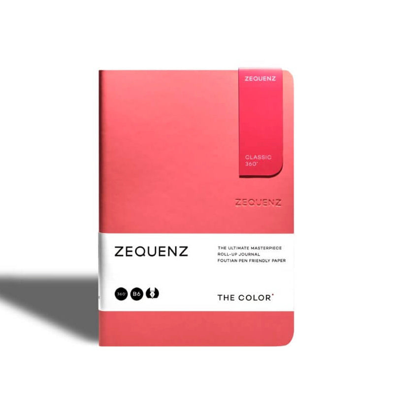 Zequenz | Cuaderno The Color B6 Coral (Cuadros)