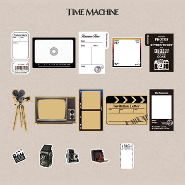 Card Lover | Pegatinas y Papeles The Vintage Series Time Machine