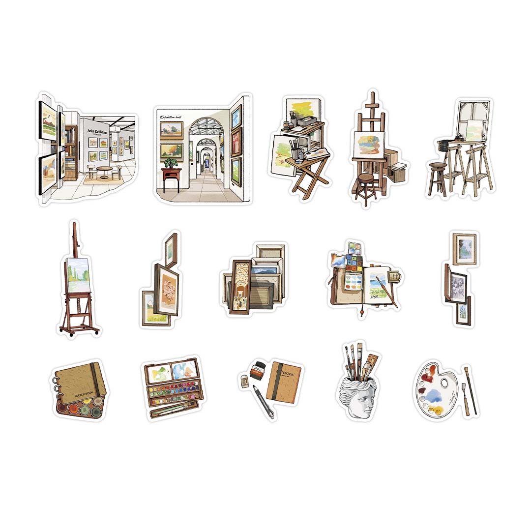 Infeel.me | Pegatinas Time Traveler Glittering Art Studio
