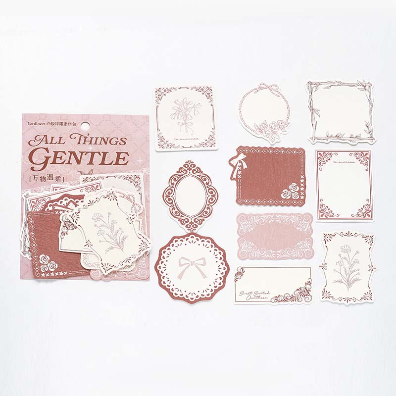 Card Lover | Papeles Decorativos Title Page Of A Poem All Things Gentle