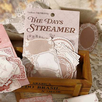 Card Lover | Papeles Decorativos Title Page Of A Poem The Days Streamer