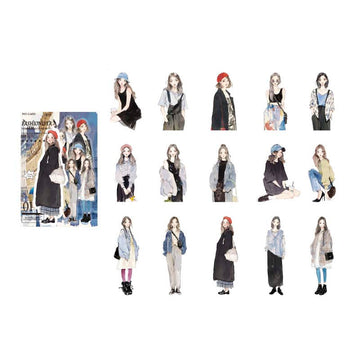 Mo Card | Pegatinas Today's Outfit Fashionista