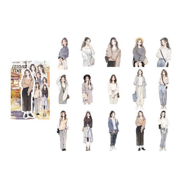 Mo Card | Pegatinas Today's Outfit Leisure Time
