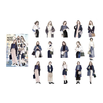 Mo Card | Pegatinas Today's Outfit Working Notes