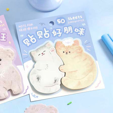 Note For | Notas Adhesivas Together Good Friends Cats