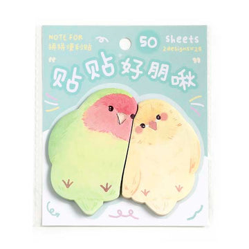 Note For | Notas Adhesivas Together Good Friends Parrots