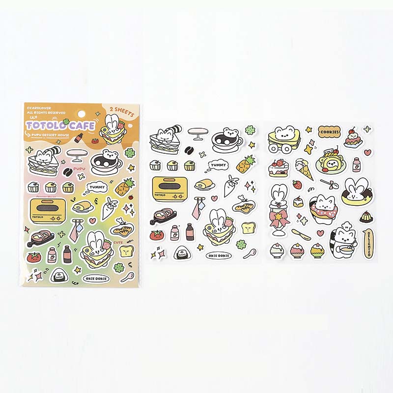 Card Lover | Orange Totolo Coffee Stickers
