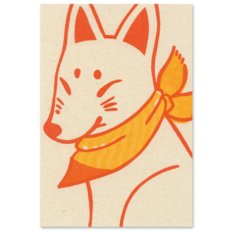 Active | Ume Fox Postcard