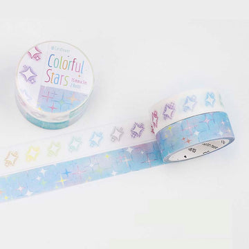 Card Lover | Variations On Stars Washi Tapes Colorful Stars