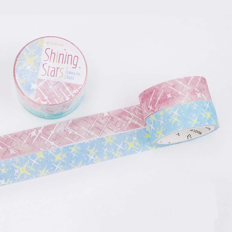 Card Lover | Variations On Stars Washi Tapes Shinning Stars