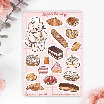 My Sweet Paper Card | Pegatinas Vegan Bakery