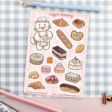 My Sweet Paper Card | Pegatinas Vegan Bakery