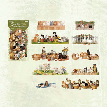 Mo Card | Pegatinas Warm Home Party Cute Pet Leisurely Living