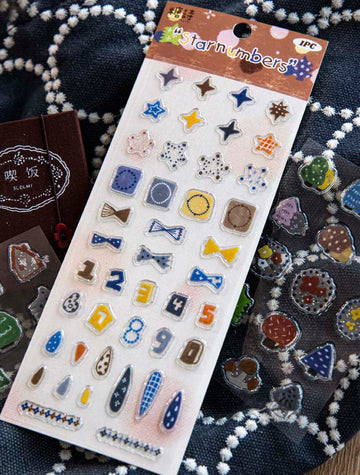 Candy Poetry | Pegatinas Warm Small Item Star Numbers