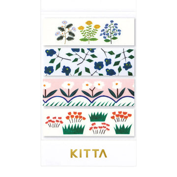 King Jim | Washi Tape Precut KITTA Basic Flower 5