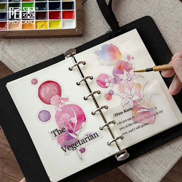 Mo Card | Pegatinas Watercolor Flowing Light Flower Mist Fragrance