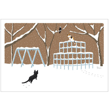 Active | Postal Tabi Neko Winter Playground