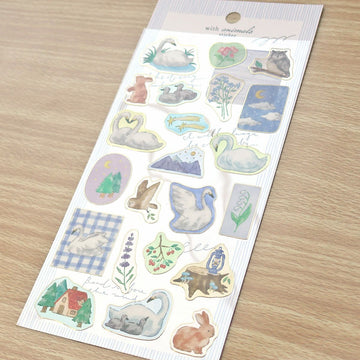 Mind Wave | Pegatinas With Animals Swan